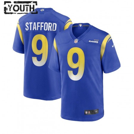 Lasten Los Angeles Rams NFL Pelipaita Matthew Stafford 9 Nike Royal 2021